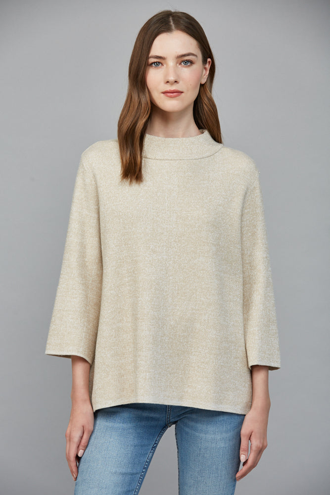 Stevie Metallic Gold Sweater