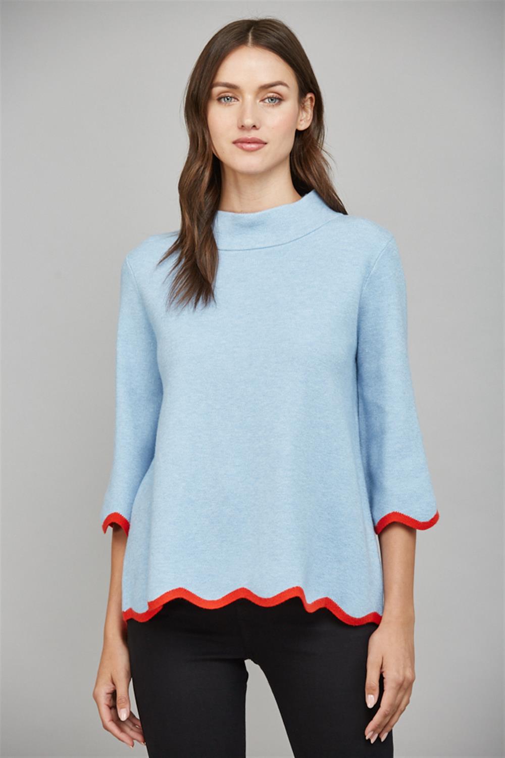 Maryann Scolloped Sweater