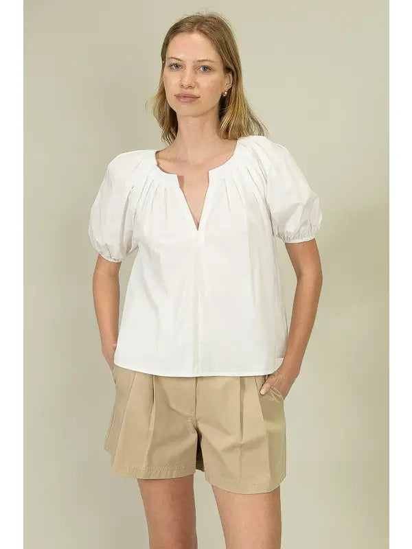 Whitton White Basic Top