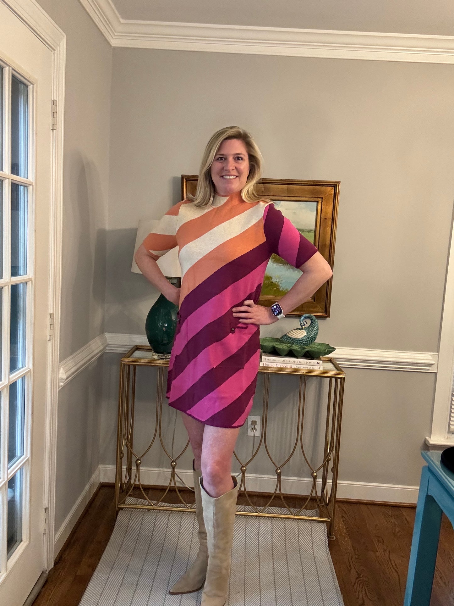 Tyler Stripe Sweater Dress