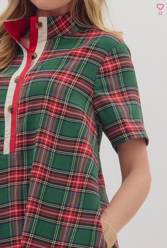 Clyde Plaid Dress