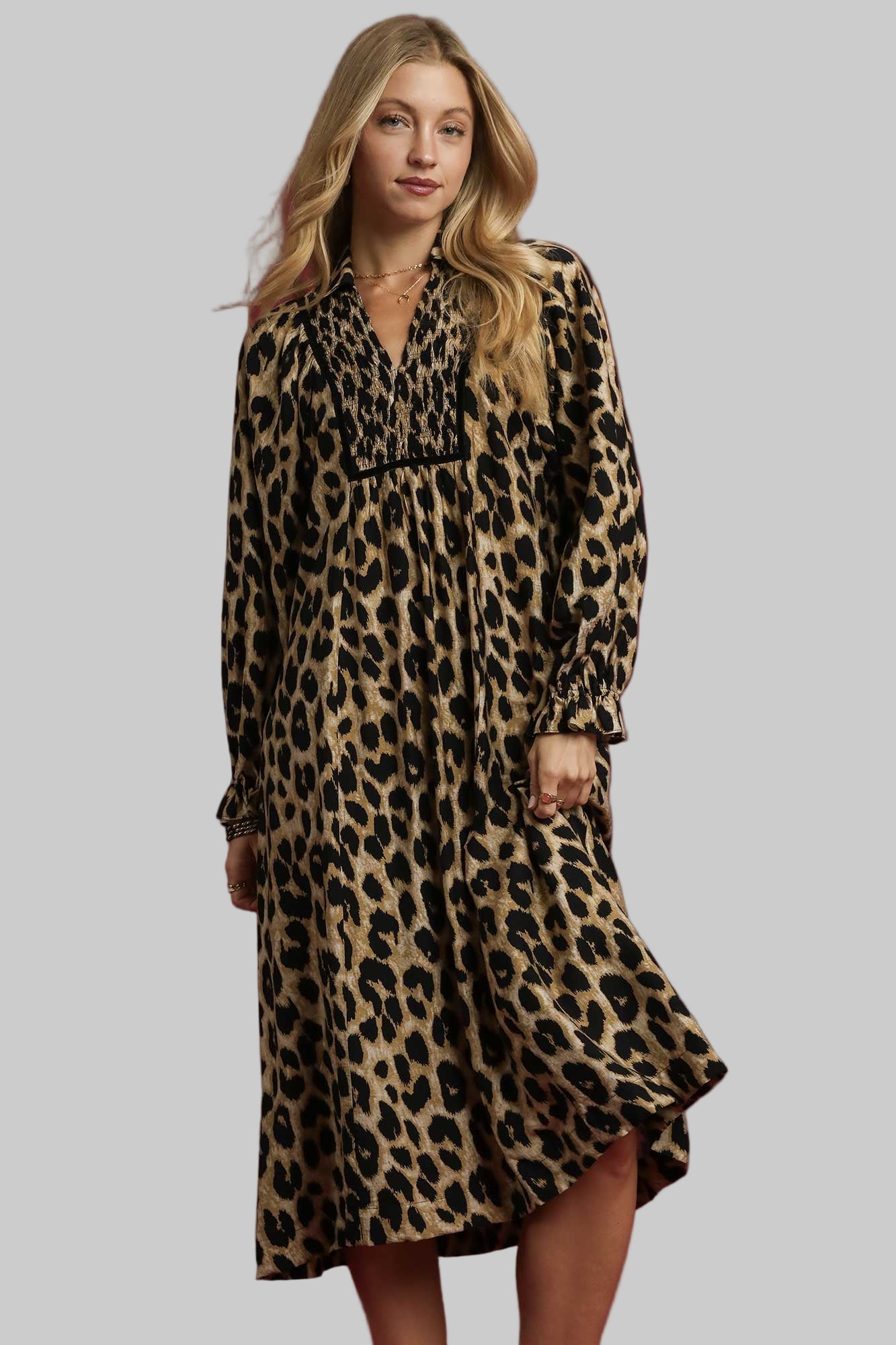 Francie Leopard Print Dress