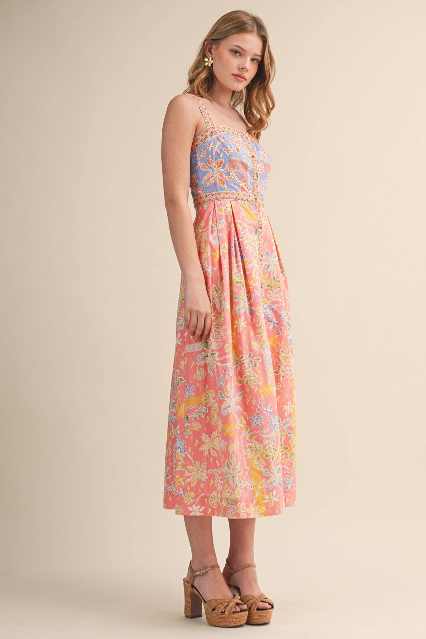 MK Floral Midi Dress
