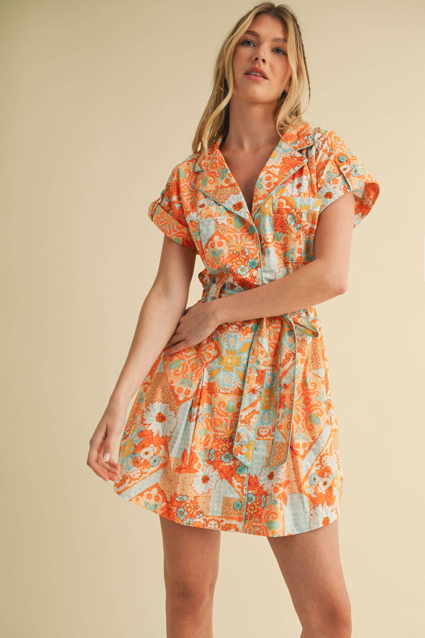Mel Floral Multi Color Dress