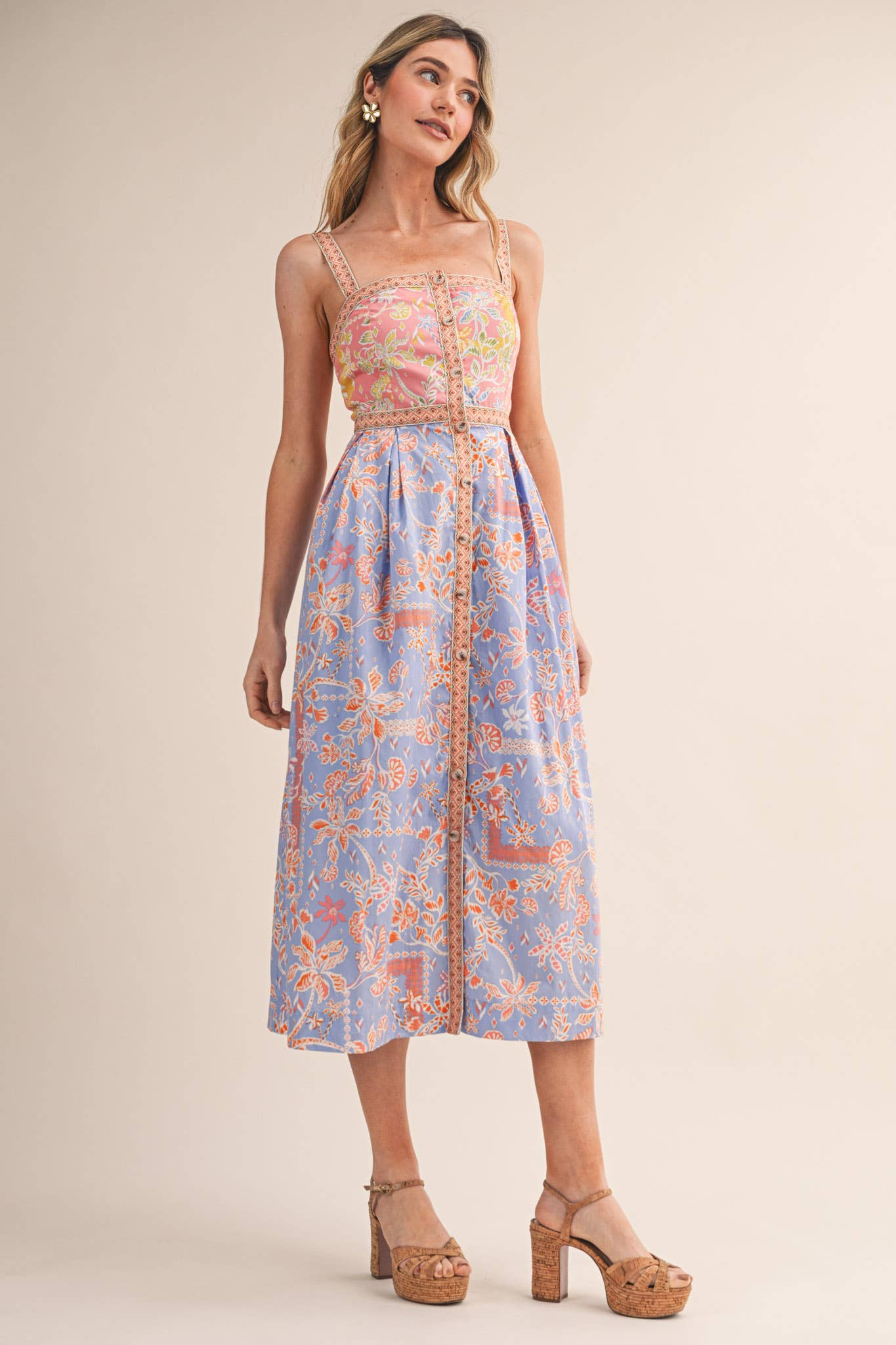 MK Floral Midi Dress
