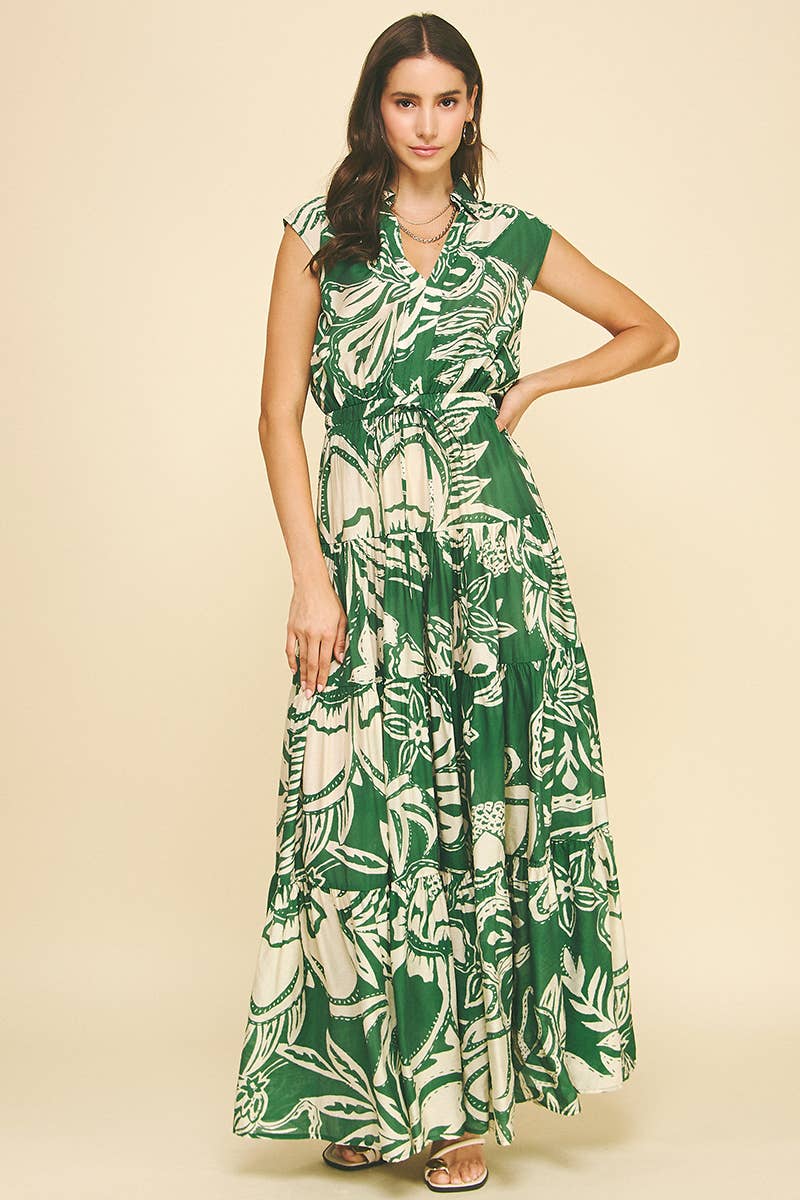 Fern Green Floral Dress