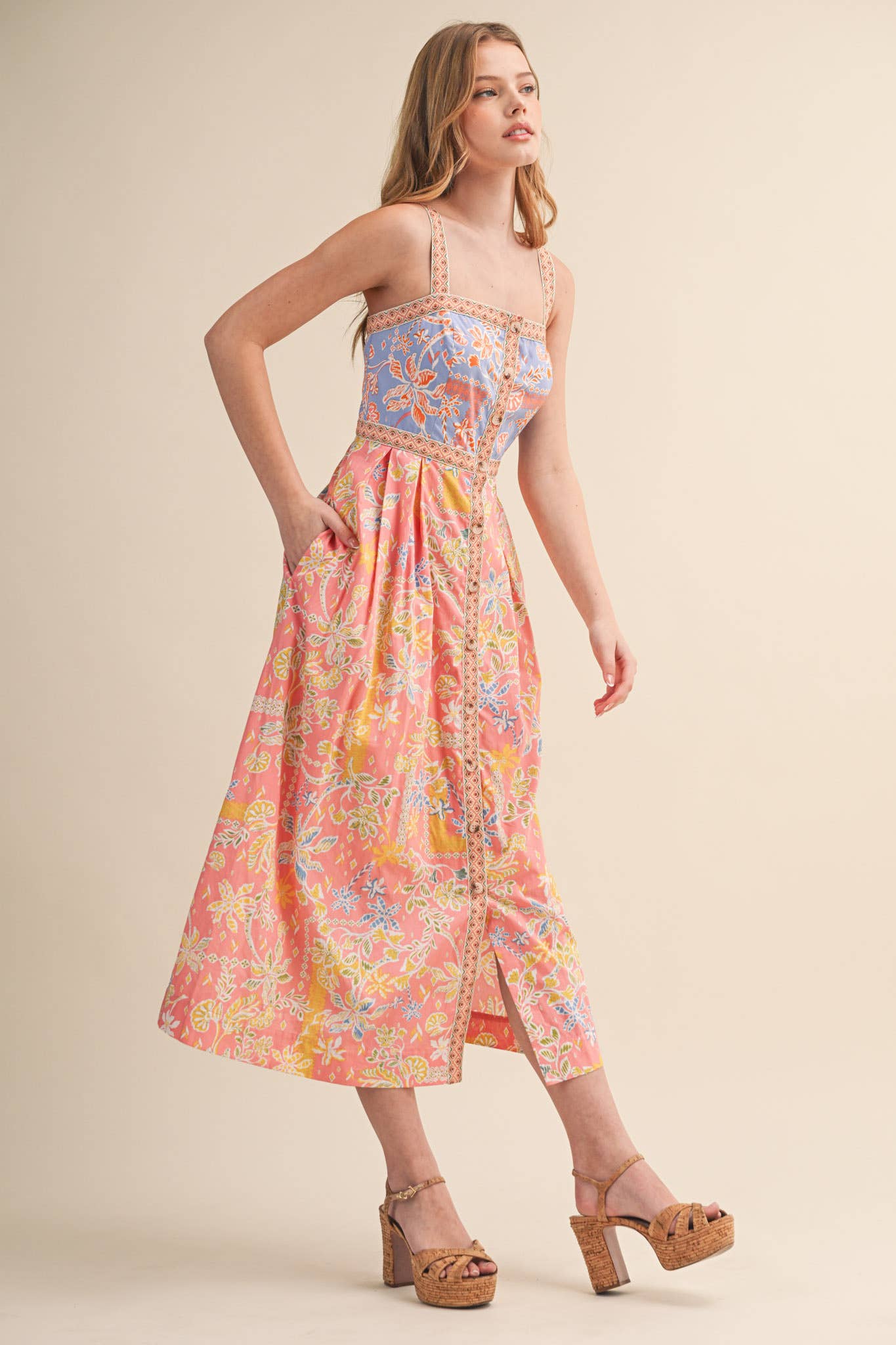 MK Floral Midi Dress