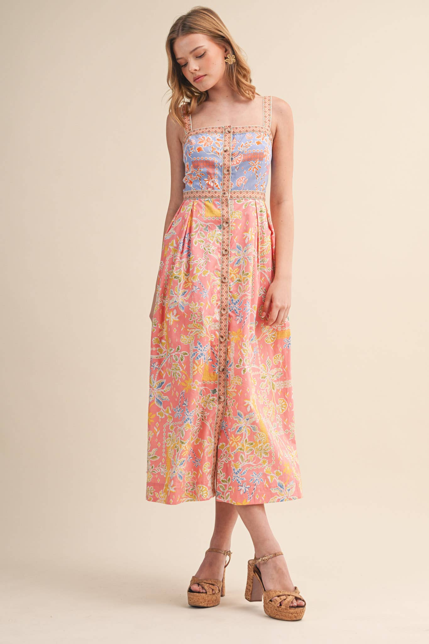 MK Floral Midi Dress