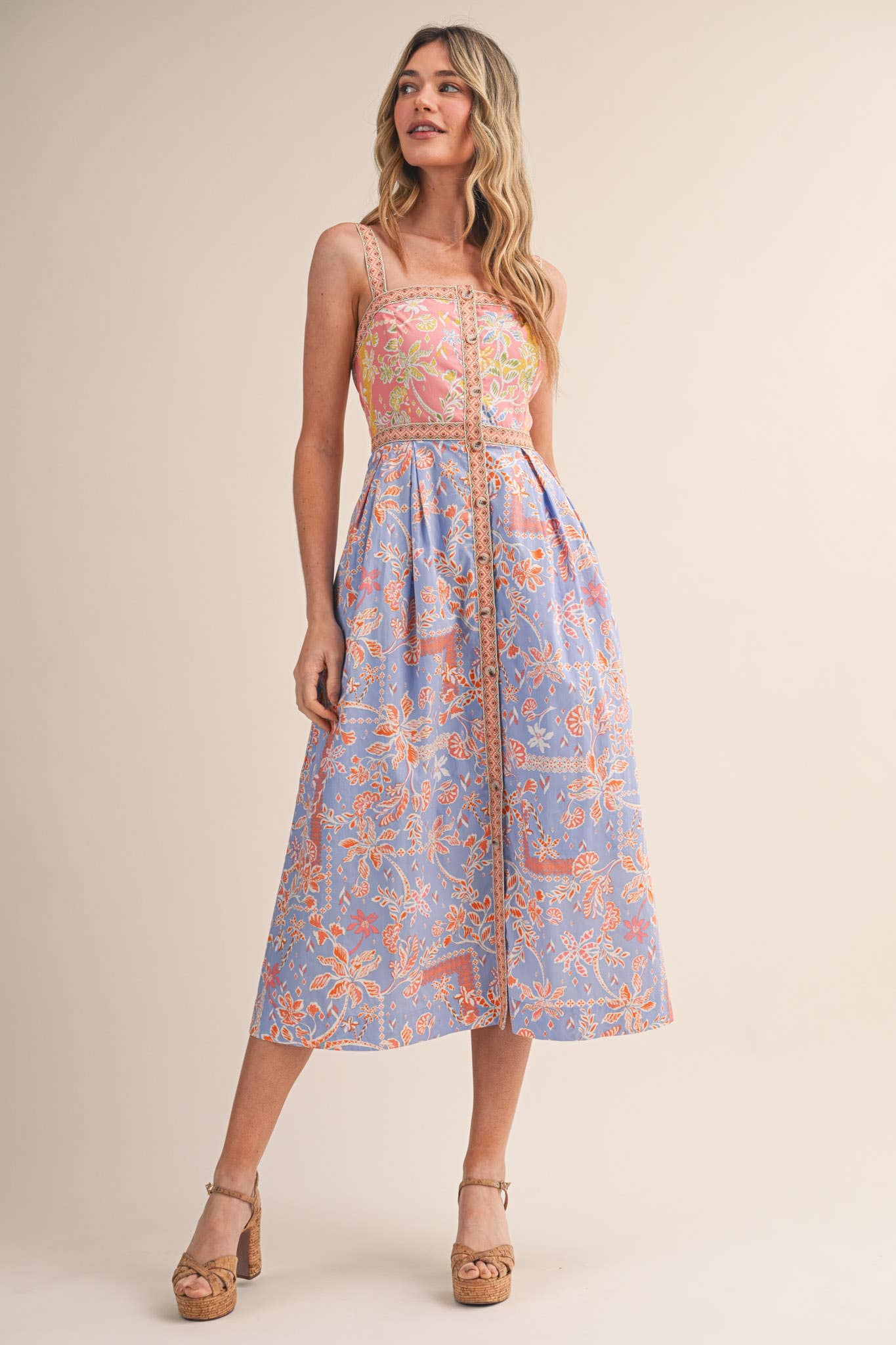 MK Floral Midi Dress