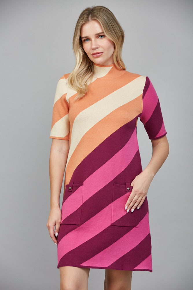 Tyler Stripe Sweater Dress
