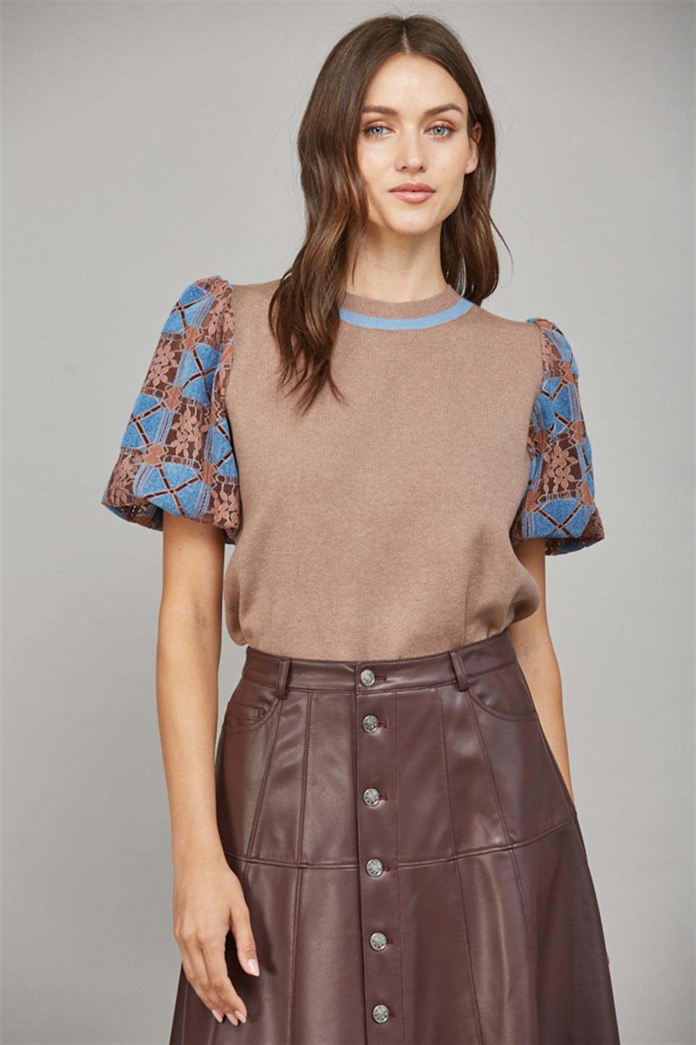 Rachel Puff Sleeve Sweater