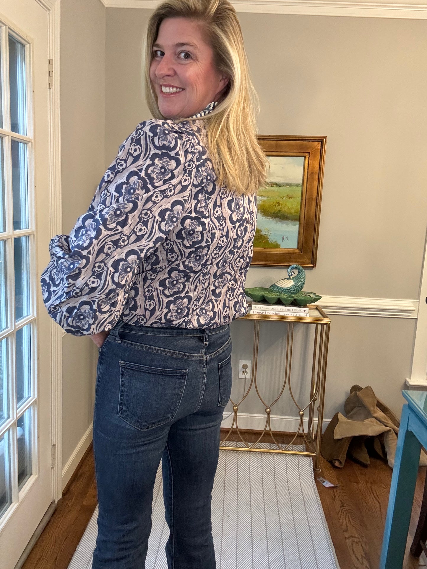 Molly Ruffle Collar Top