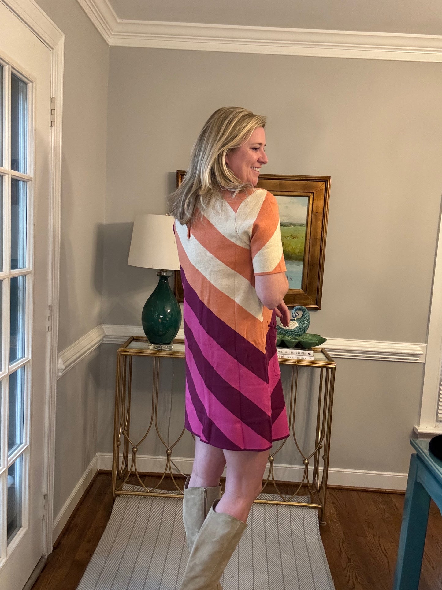 Tyler Stripe Sweater Dress