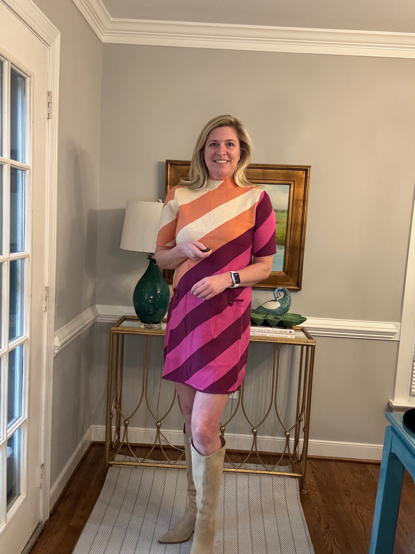 Tyler Stripe Sweater Dress