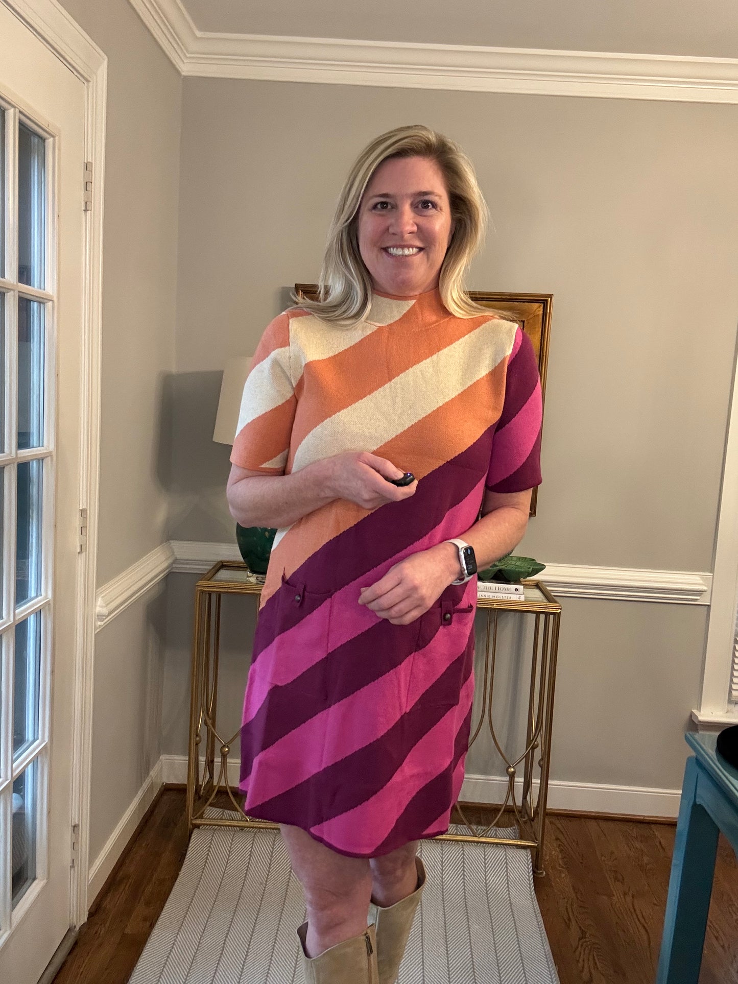 Tyler Stripe Sweater Dress