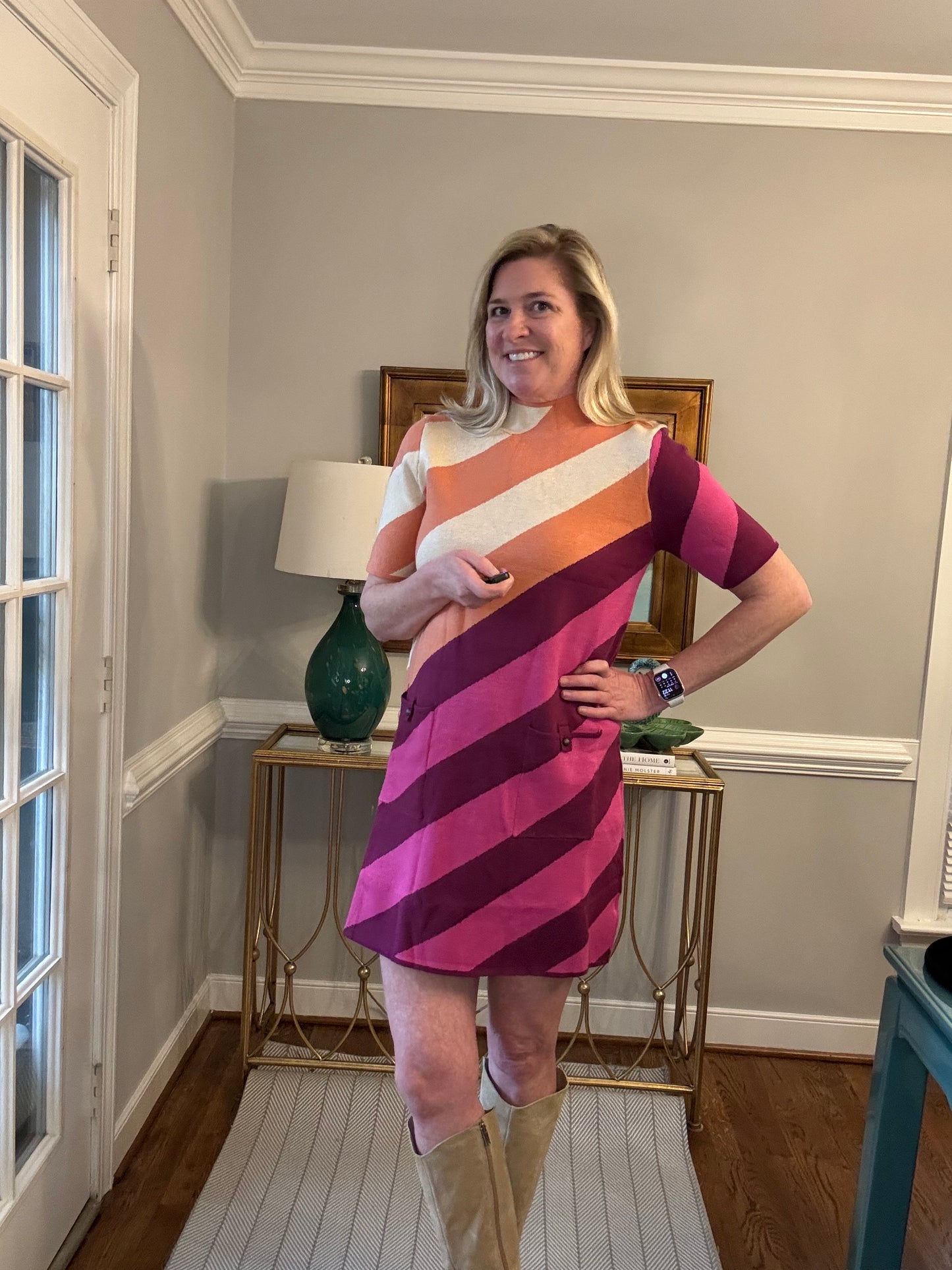 Tyler Stripe Sweater Dress