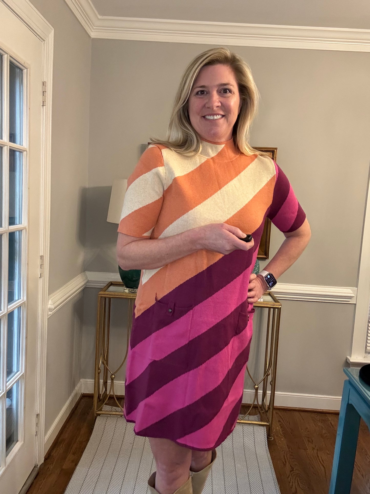 Tyler Stripe Sweater Dress