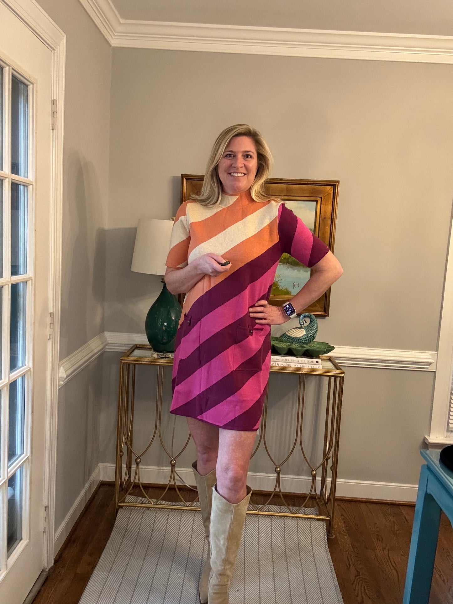 Tyler Stripe Sweater Dress