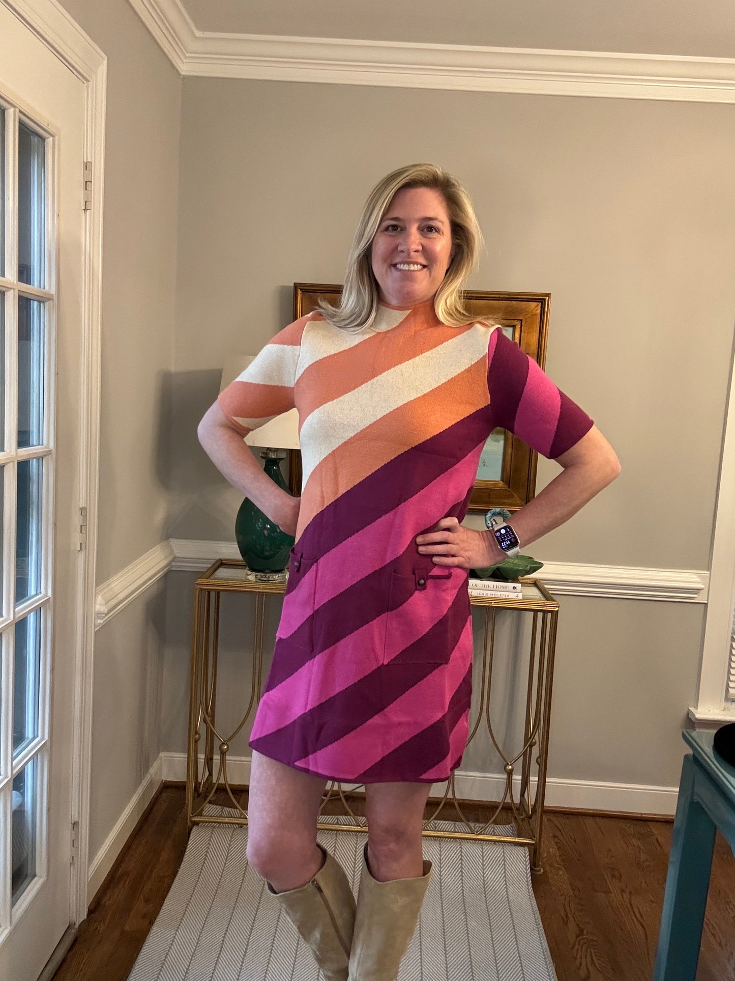 Tyler Stripe Sweater Dress