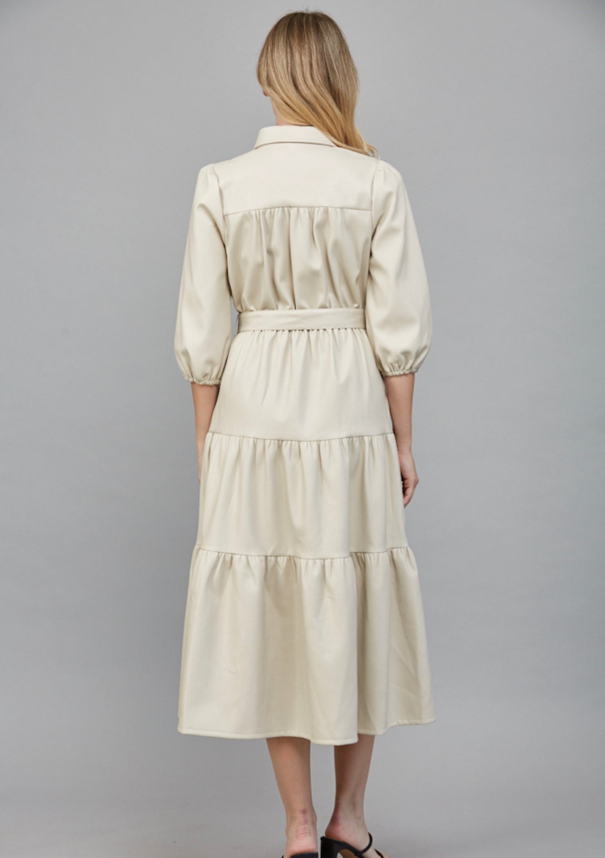 Muffy Faux Leather Dress