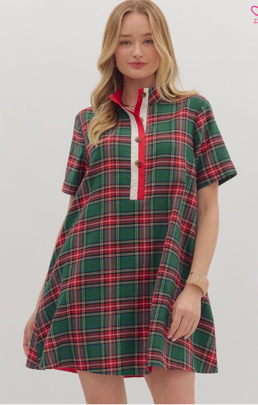 Clyde Plaid Dress