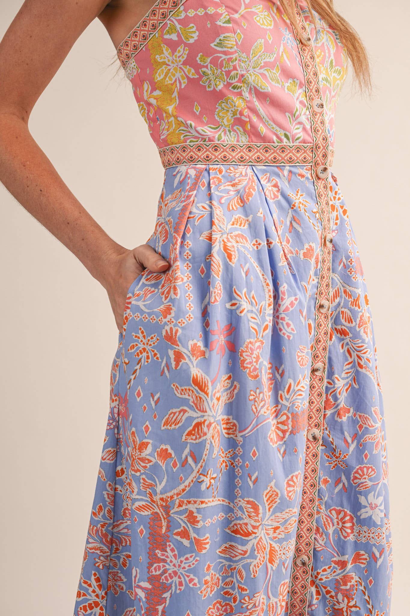 MK Floral Midi Dress