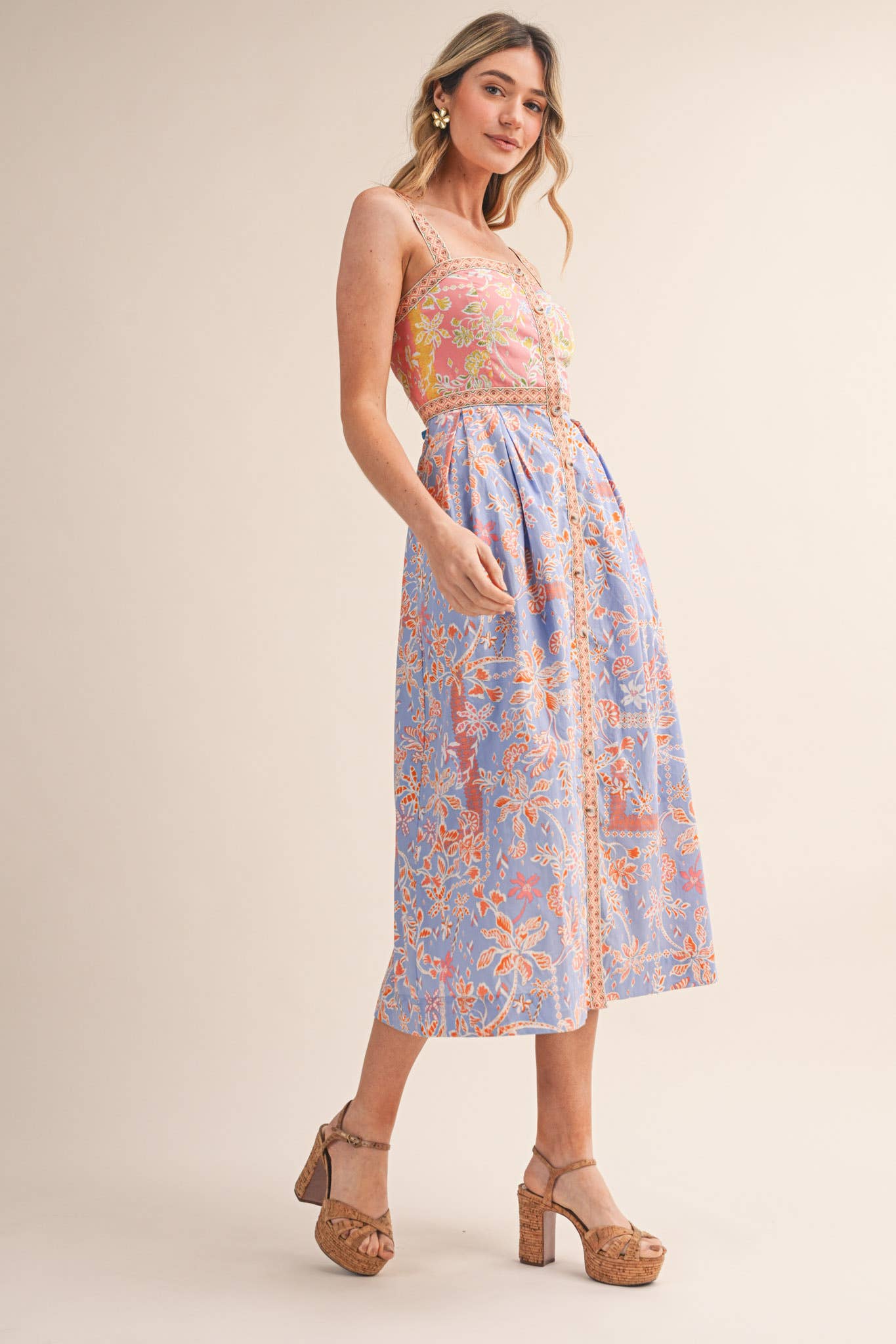 MK Floral Midi Dress
