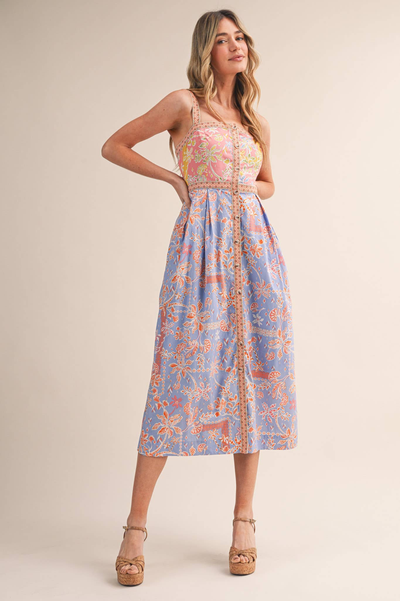 MK Floral Midi Dress