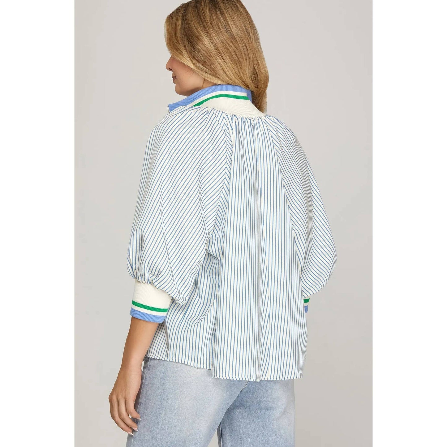 Lucy Stripe Seersucker Top