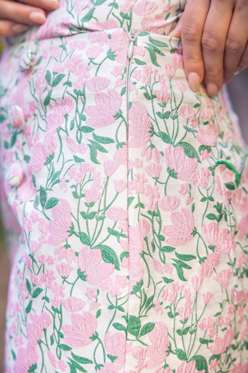 Milby Floral Jacquard Shorts Set
